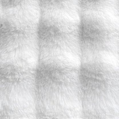 Neelvin Cream White Faux Fur Cozy Soft Double-Sided Decorative Throw Pillow Covers 20x20 inch Set of 2,Velvet Pillowcase Cushion Case for Sofa Couch