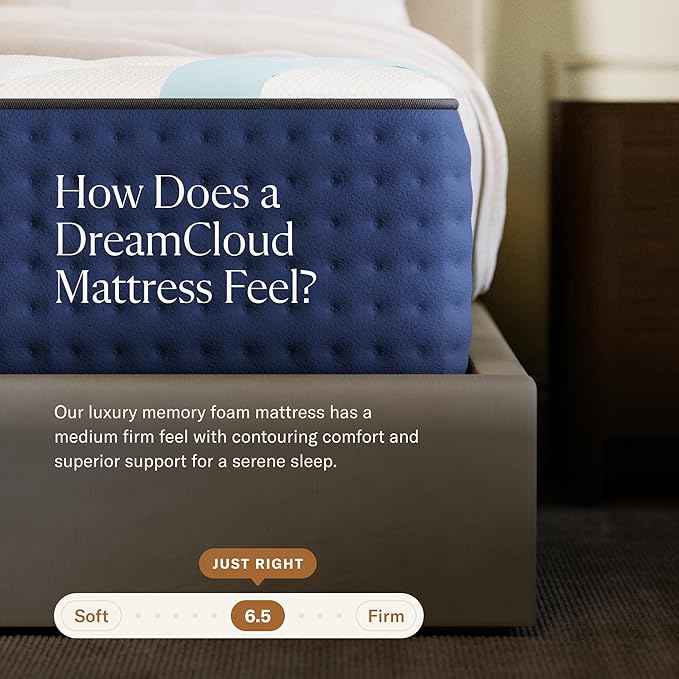 DreamCloud Premier 13" Twin XL Mattress - Luxury Gel Memory Foam - 365 Night Trial - Premium Pressure-Relieving Layers - Forever Warranty - CertiPUR-US® Certified