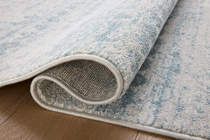 Loloi Kamala Collection KAM-04 Sky/Dove 5'-3" x 7'-9" Area Rug