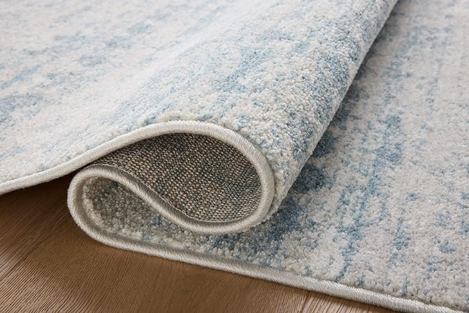 Loloi Kamala Collection KAM-04 Sky/Dove 6'-7" x 9'-6" Area Rug