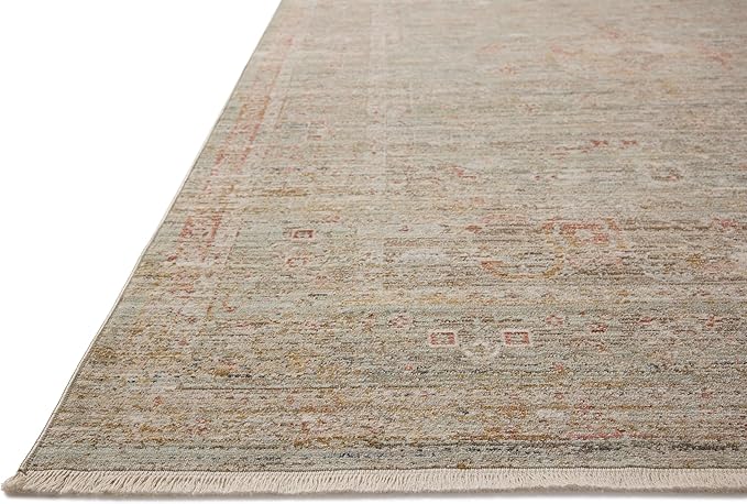 Loloi Chris Loves Julia Ida Collection IDA-05 Spa/Sunrise 2'-7" x 8'-0", .19" Pile Height, Runner Rug
