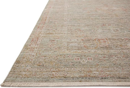 Loloi Chris Loves Julia Ida Collection IDA-05 Spa/Sunrise 2'-7" x 10'-0", .19" Pile Height, Runner Rug