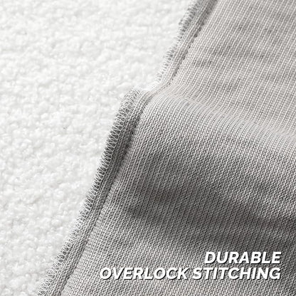 FUTEI Dark Grey Throw Pillow Covers 20x20 Inch Set of 2,Furry Faux Fur Teddy Boucle Textured Cushion Covers,Soft Fluffy Decorative Pillow Case,Home Decor for Couch Bed Living Room Office Car