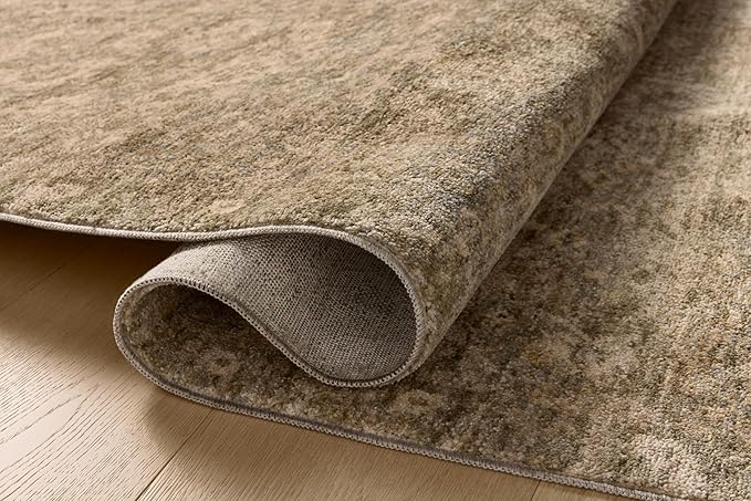 Loloi Magnolia Home by Joanna Gaines Junie Collection JUE-06 Lagoon/Natural 3'-11" x 5'-7", .38" Pile Height, Accent Rug