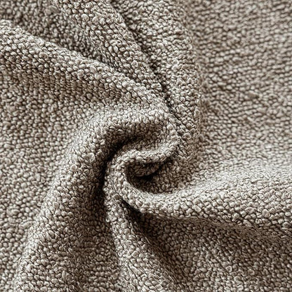 Foindtower Set of 2, Decorative Textured Boucle Throw Pillow Covers Accent Solid Pillow Cases Neutral Soft Cozy Couch Cushion Case for Chair Sofa Bedroom Living Room Home Decor 16x16 Inch Light Taupe