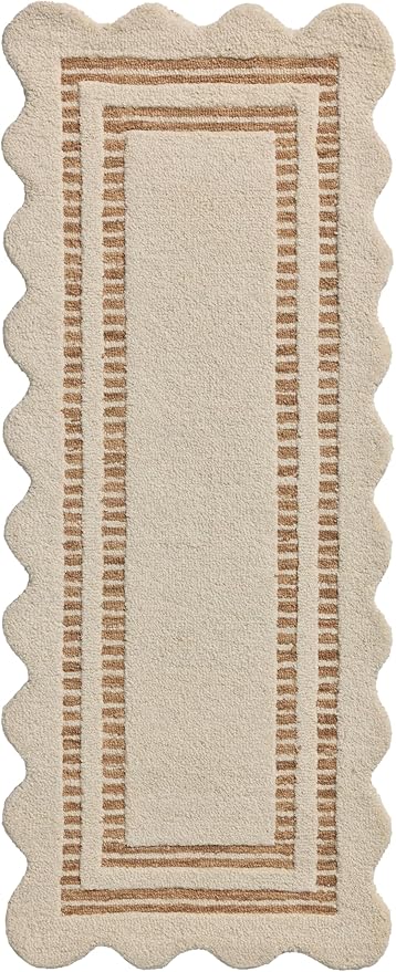 Loloi Chris Loves Julia Scottie Collection SCO-01 Ivory/Rust 2'-6" x 7'-6", .87" Pile Height, Runner Rug