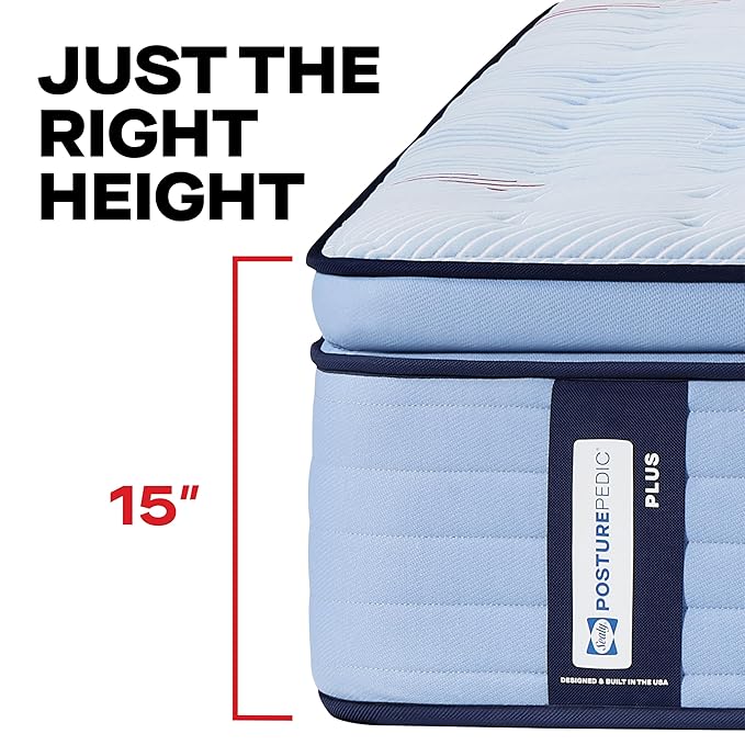 Sealy Posturepedic® Plus Glenshaw 15" Firm Pillowtop Innerspring Mattress - Twin Long