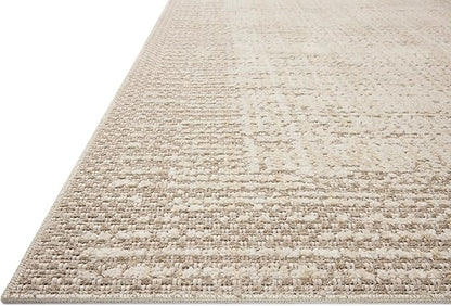 Loloi Amber Lewis Bexley Collection BEX-06 Natural/Taupe 5'-0" x 7'-6" Area Rug Neutral, Textured, Living, Bedroom, Dining, Carpet