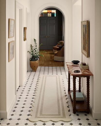 Loloi Chris Loves Julia Scottie Collection SCO-01 Ivory/Grey 2'-6" x 9'-9", .87" Pile Height, Runner Rug