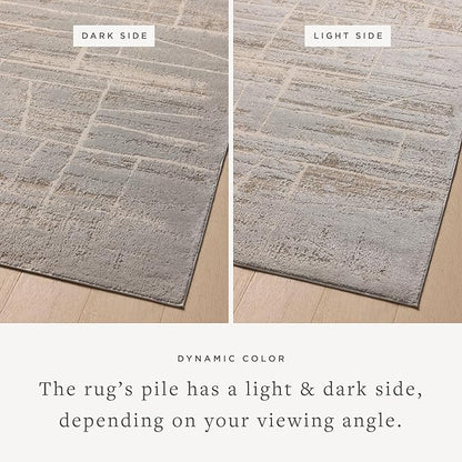 Loloi Amber Lewis Monty Collection MOT-07 Natural/Mist 11'-6" x 15', .50" Pile Height, Area Rug