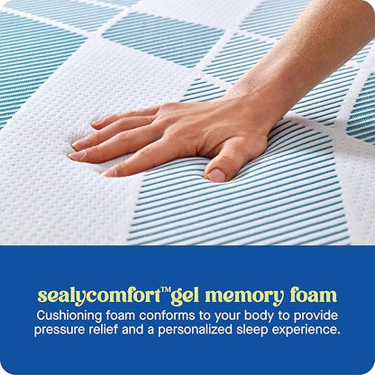 Sealy Dreamlife 12” Hybrid Mattress-in-a-Box, Twin, SealyComfort Gel Memory Foam, SealyResponsive Encased Coils, Surface-Guard Technology