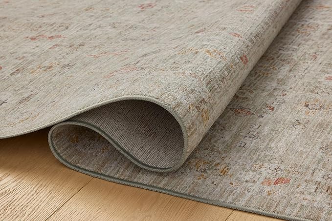 Loloi Chris Loves Julia Ida Collection IDA-04 Spa/Multi 5'-3" x 7'-6", .19" Pile Height, Area Rug