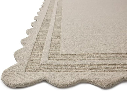 Loloi Chris Loves Julia Scottie Collection SCO-01 Ivory/Grey 2'-6" x 9'-9", .87" Pile Height, Runner Rug