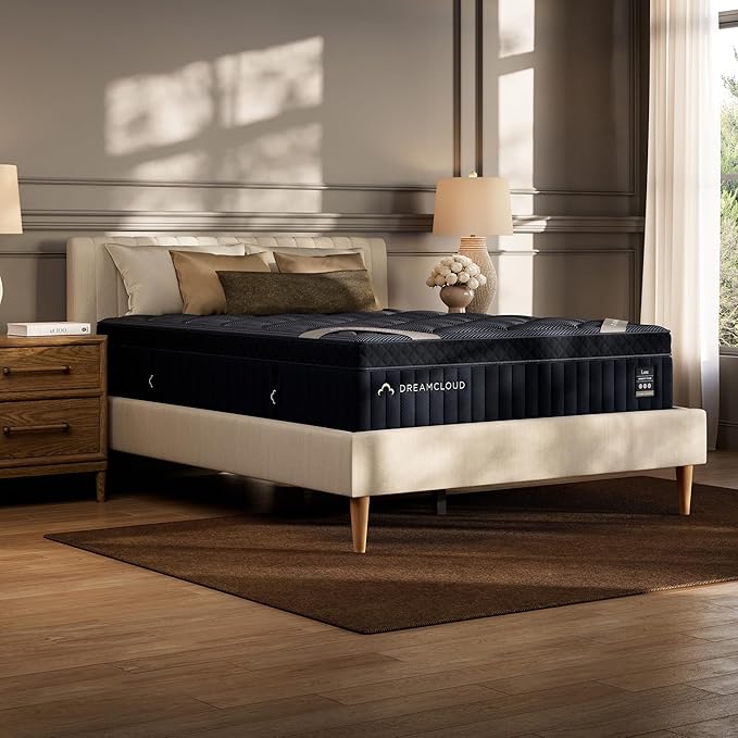 DreamCloud Luxe 14" California King Mattress - Memory Foam (New Version) - 365 Night Trial - Fiberglass Free - Forever Warranty - Mattress in a Box - CertiPUR-US® Certified
