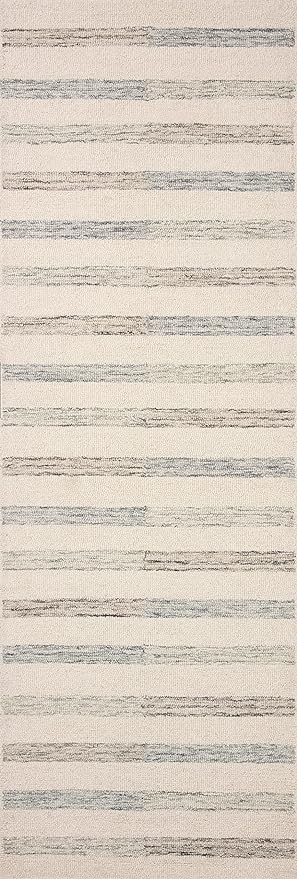 Loloi Chris Loves Julia Chris Collection CHR-05 Ivory/Slate 2'-0'' x 5'-0'', .50" Pile Height, Accent Rug