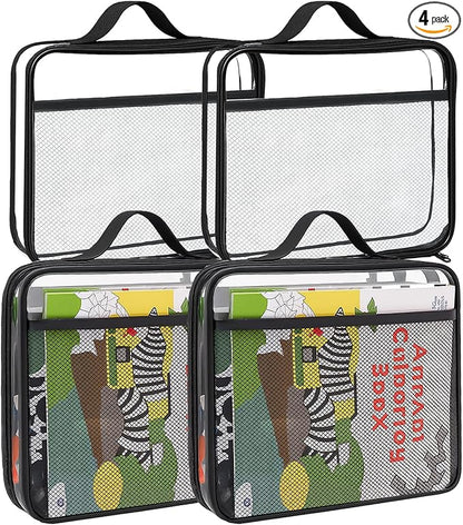 Large Kids Toy Storage Bag - Durable Waterproof Foldable Organizer, Portable Playroom Cleanup Solution for Toys, Books, Art Supplies (Eco-Friendly Material, Black