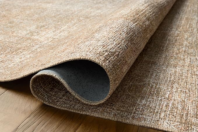 Loloi Amber Lewis Cambria Collection CBR-06 Multi/Natural 6'-0" x 9'-0" Area Rug Jute, Neutral, Vintage Style, Antique Tone, Living, Bedroom, Dining, Carpet