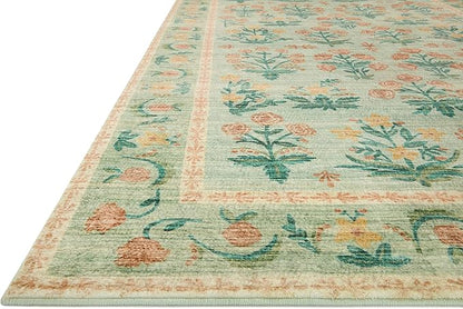 Loloi Rifle Paper Co. Eden Collection EDE-01 Mughal Rose Blush 8'-6" x 11'-6" Area Rug feat. CloudPile™
