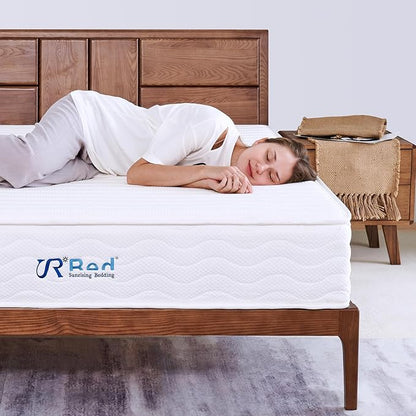 Sunrising Bedding 8” Natural Latex Queen Mattress, Individually Encased Pocket Coil, Firm, Supportive, Naturally Cooling, Organic Mattress, 120-Night Free Trial, 20-Year Warranty