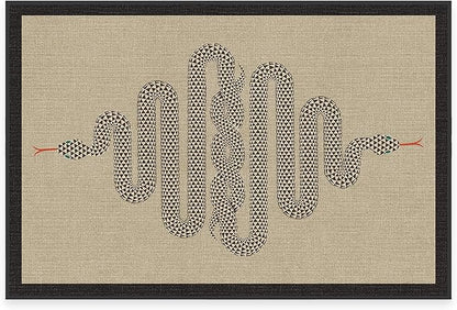 RUGGABLE x Jonathan Adler Machine Washable Modern Area Rug – Venom Neutral 2x3, Stain-Resistant, Non-Slip – Small Rugs for Living Room, Bedroom, Hallway, Entryway & Bathroom–with Cushioned Pad