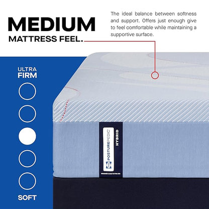 Sealy Posturepedic® Fayette 12" Medium Tight Top Hybrid Mattress - Twin