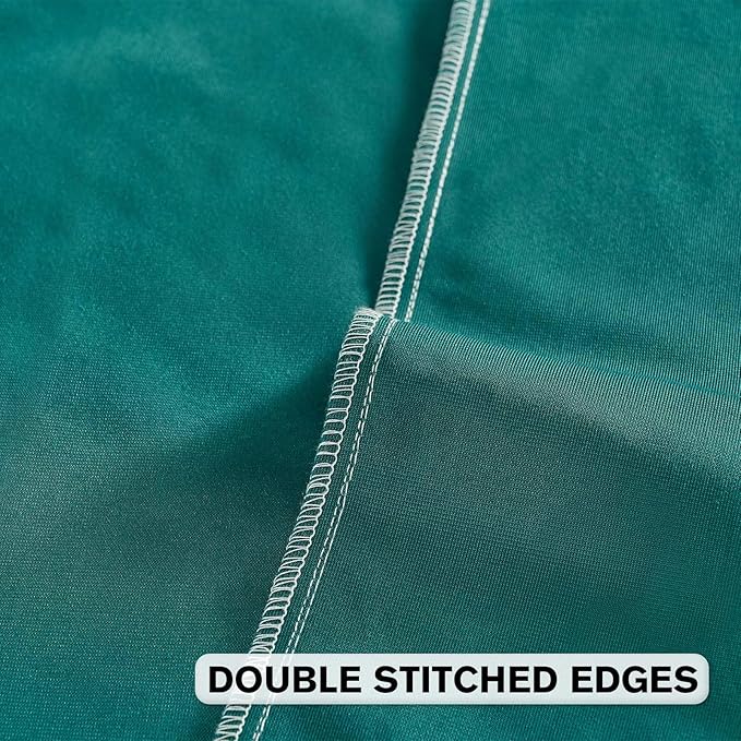 FUTEI Teal Velvet Throw Pillow Covers 18x18 Inch Set of 2,Soft Embossed Leaf-Relief Textured Cushion Cases,Natural Home Decor for Couch Living Room