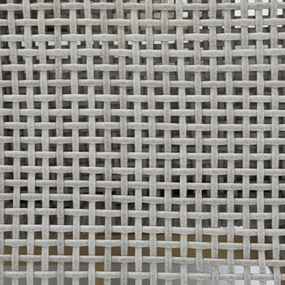 Signature Design by Ashley Seton Creek Contemporary Chic Outdoor All-Weather Resin Wicker End Table with Tempered Glass Tabletop, Gray & Light Brown