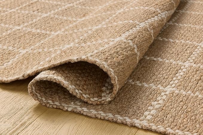 Loloi Chris Loves Julia Fletcher Collection FLE-01 Natural/Ivory 2'-3" x 3'-9", .37" Pile Height, Runner Rug