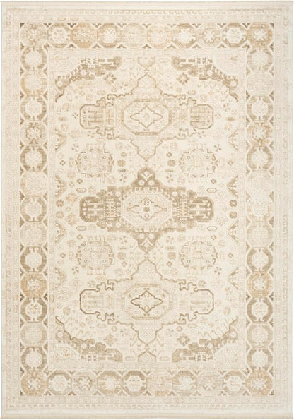 Nourison Home Pardis Ivory Beige 5'3" x 7' Area Rug - Easy Clean, Non Shedding, Bed Room, Living Room, Dining Room, Kitchen (5' x 7')