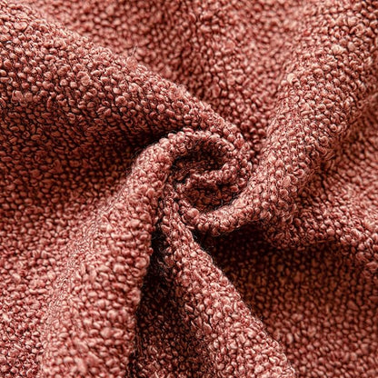 Foindtower Pack of 2, Decorative Textured Boucle Throw Pillow Covers Accent Solid Pillow Cases Soft Cozy Couch Cushion Case for Chair Sofa Bedroom Living Room Home Decor 16x16 Inch Orange Rust Red