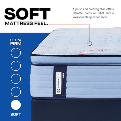 Sealy Posturepedic® Plus Glenshaw 15" Soft Pillowtop Innerspring Mattress - King