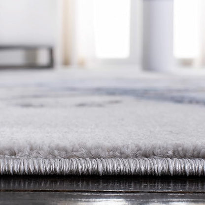 SAFAVIEH Craft Collection Area Rug - 10'6" x 14', Grey & Blue, Modern Abstract Design, Non-Shedding & Easy Care, Ideal for High Traffic Areas in Living Room, Bedroom (CFT877L)