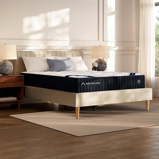 DreamCloud Classic 12" King Mattress - Memory Foam (New Version) - 365 Night Trial - Fiberglass Free - Forever Warranty - Mattress in a Box - CertiPUR-US® Certified