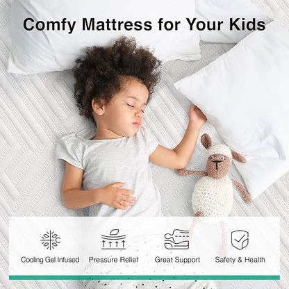 Novilla Twin Mattress, 6-Inch Gel Memory Foam Mattress for Cool Night Sleep & Pressure Relief, Medium Firm Twin Size in a Box, Bliss