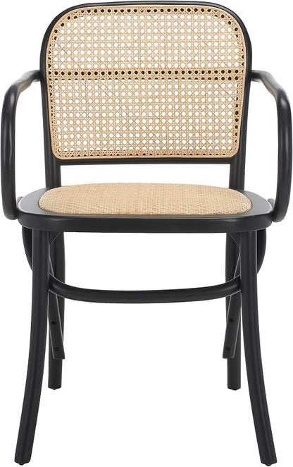 Safavieh Home Keiko White and Natural Cane Dining Chair