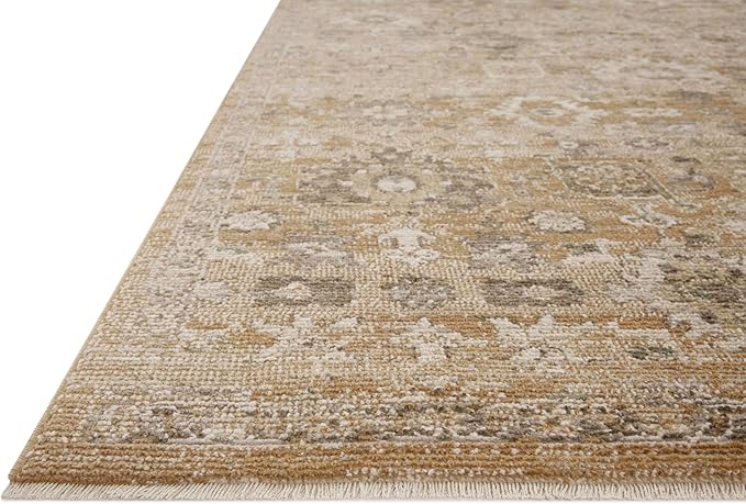Loloi Magnolia Home by Joanna Gaines Pace Collection PAC-07 Sunset/Stone 5'-3" x 5'-3" Round Area Rug