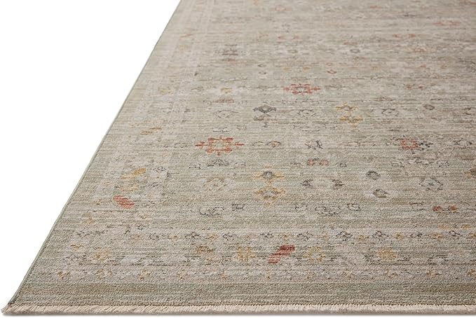 Loloi Chris Loves Julia Ida Collection IDA-04 Spa/Multi 2'-7" x 10'-0", .19" Pile Height, Runner Rug