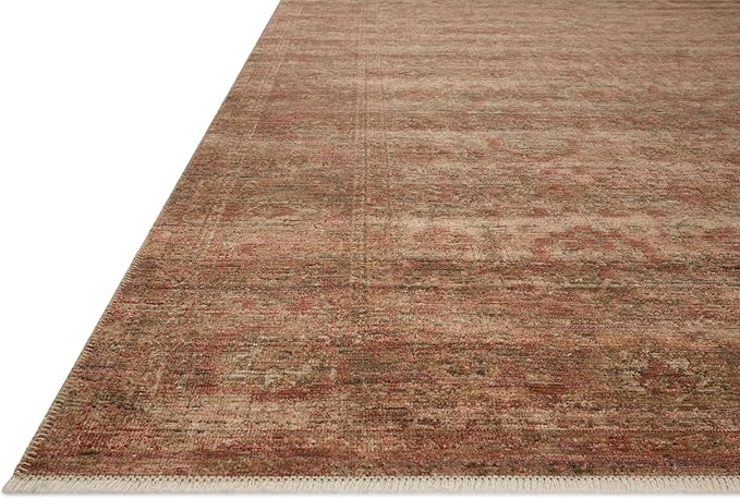 Loloi Amber Lewis Molly Collection MOL-09 Brick/Bark 2'-7" x 10'-0" Low Pile Runner Rug