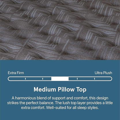 Beautyrest Prime Dream Medium Pillow Top 14.25" Mattress - Twin - Durable Pocketed Coil, Support, Pressure Relief, Cooling, Motion Separation; 100 Night Sleep Trial and 10 Year Warranty