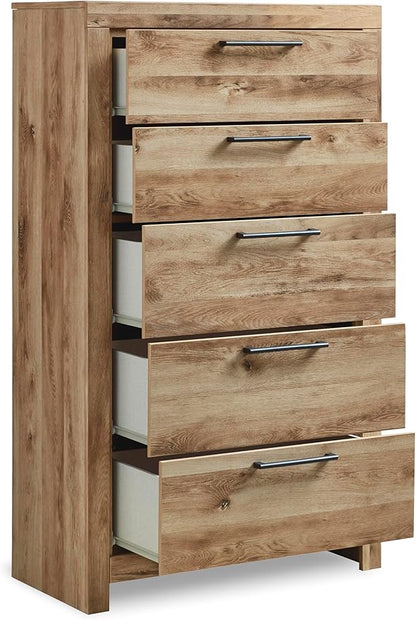 Signature Design by Ashley Hyanna Rustic 5 Drawer Chest, Rustic