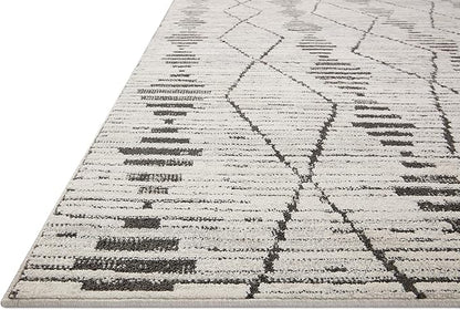 Loloi Kamala Collection KAM-02 Charcoal/Dove 7'-10" x 10' Area Rug