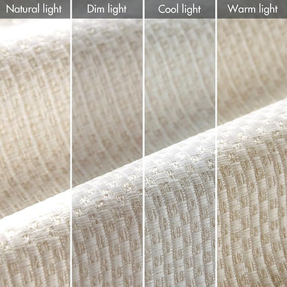 Madison Park Galen Cordless Roman Shade, 33"W x 64"H, Sheen Ivory – Room Darkening, Thermal Insulated, Energy Efficient Window Blind with Subtle Sheen Basketweave Fabric for Privacy