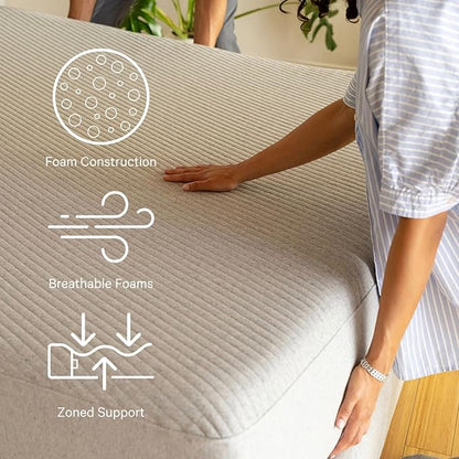 Casper Sleep Original Foam Twin XL Mattress – Medium Firm Feel with Zoned Support – Motion Isolation – Breathable, Cooling Memory Foam – 100-Night Trial – CertiPUR-US