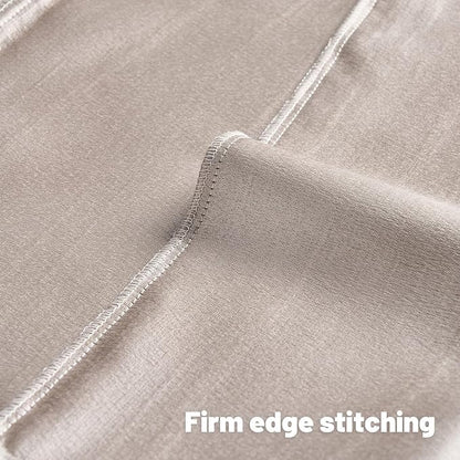 FUTEI Cream Chenille Decorative Throw Pillow Covers 16x16 Inch Set of 2,Soft Embossed Striped Textured Cushion Case,Modern Home Decor for Couch Bed Living Room