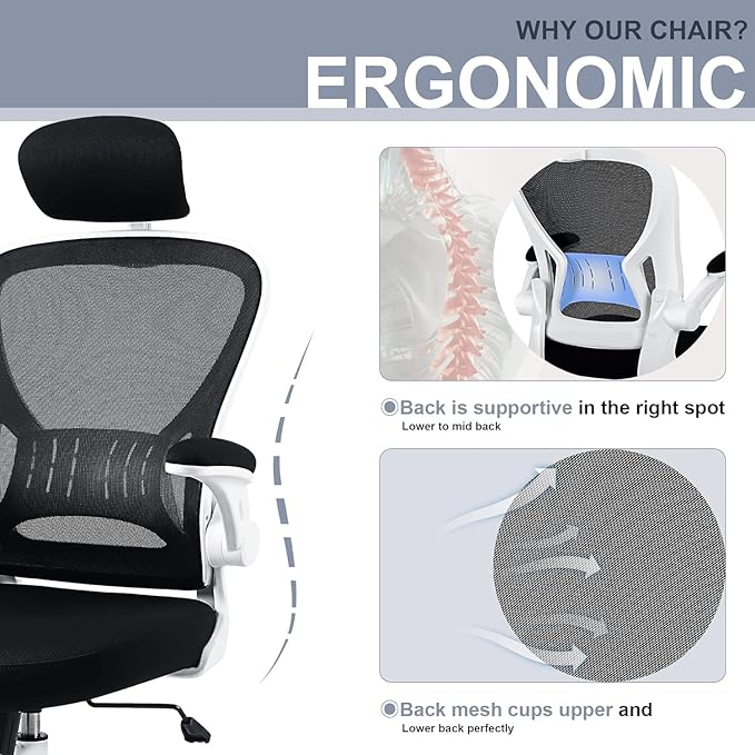 4 Pack Office Chair Ergonomic Desk Chair Comfort Adjustable Height with Wheels，Lumbar Support Mesh Swivel Computer Home Office Chair,Conference Room Chairs