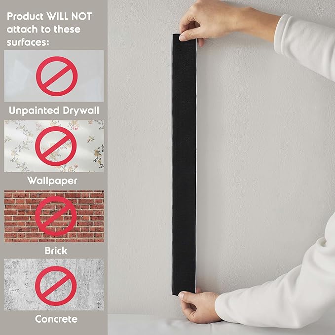 Nestl Upholstered King Headboard - Easy Assemble Channel Stitched Headboard King Size Bed - Wall Mounted Headboards with 3D Soundproof Wall Panels Peel & Stick Floating Headboards, Beige
