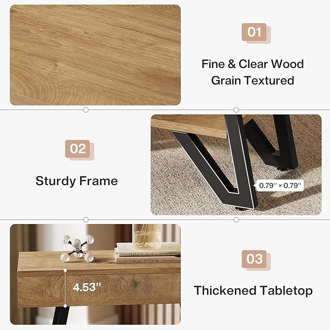 Tribesigns End Side Table for Living Room, Narrow Couch Arm Side Table with Storage Shelves, Small Bedside Nightstand for Bedroom, Small Spaces, Natural