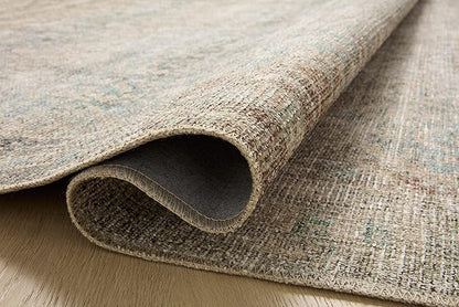 Loloi Angela Rose Aubrey Collection AUB-03 Jade/Natural 2'-6" x 7'-6", .19" Pile Height, Runner Rug