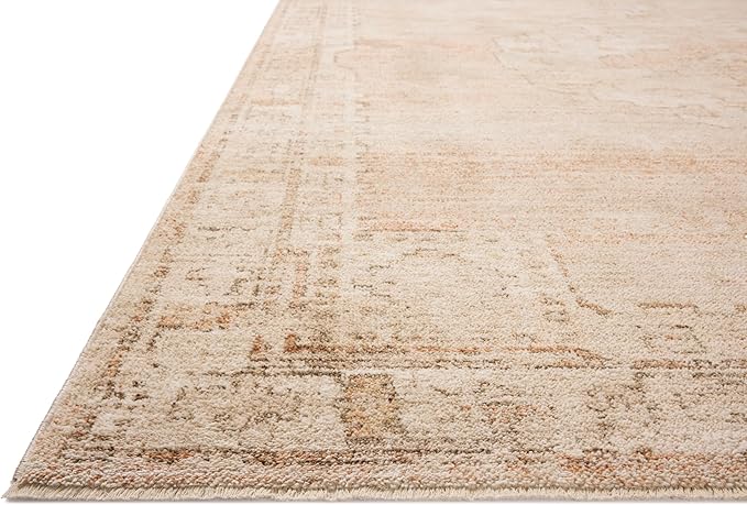 Loloi Chris Loves Julia Palma Collection PLM-02 Spice/Natural 2'-3" x 3'-10" Accent Rug Vintage Style Boho Living Room Bedroom Carpet