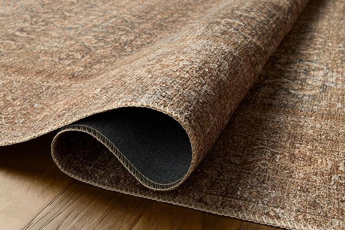 Loloi Amber Lewis Cambria Collection CBR-07 Ocean/Bark 8'-6" x 11'-6" Area Rug Jute, Neutral, Vintage Style, Antique Tone, Living, Bedroom, Dining, Carpet